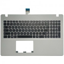 Carcasa superioara cu tastatura palmrest Laptop, Asus, R510, R510CA, R510CC, R510EA, R510LA, R510LB, R510LC, R510LD, R510LN, R510VB, R510VC, R510JK, R510VX, 90NB083C-R31US0, alba, layout US