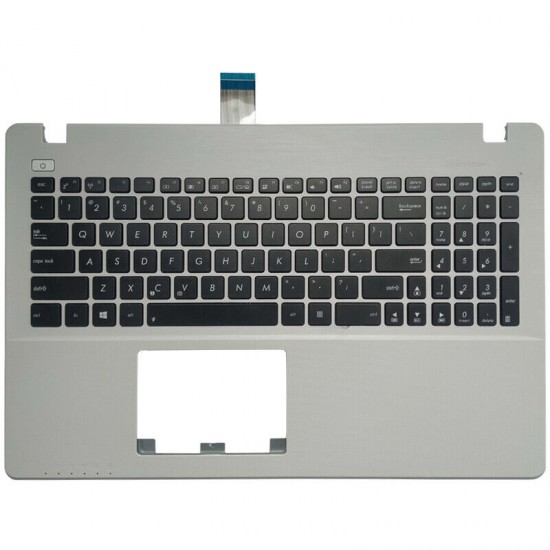 Carcasa superioara cu tastatura palmrest Laptop, Asus, P550, P550CA, P550CC, P550LA, P550LC, P550LD, P550LN, 90NB083C-R31US0, alba, layout US Carcasa Laptop