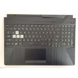 Carcasa superioara cu tastatura palmrest Laptop Gaming, Asus, TUF F15 FX506FM, 90NR0753-R30UI1, ilumianta, RGB, layout US
