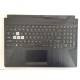 Carcasa superioara cu tastatura palmrest Laptop Gaming, Asus, TUF F15 FX506FM, 90NR0753-R30UI1, ilumianta, RGB, layout US Carcasa Laptop