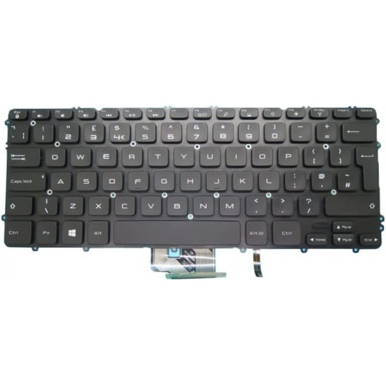 Tastatura Laptop, Dell, Precision M3800, 03H5CJ, 3H5CJ, iluminata, layout UK Tastaturi noi