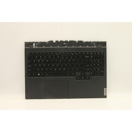 Carcasa superioara cu tastatura palmrest Laptop, Lenovo, Legion 5-15ACH6H Type 82JU, AM1ZT000510, HY560, iluminata, neagra, layout US Carcasa Laptop