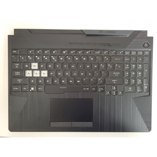 Carcasa superioara cu tastatura palmrest Laptop Gaming, Asus, TUF F15 FX506HC, FX506HE, FX506HE-2A, 90NR0703-R30UI1, ilumianta, RGB, layout US Carcasa Laptop