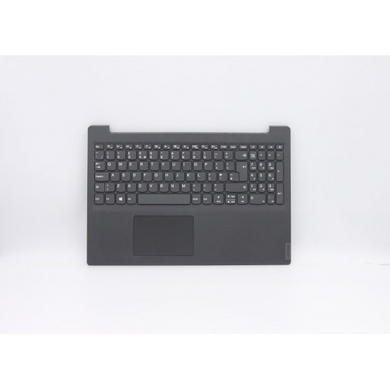 Carcasa superioara cu tastatura palmrest Laptop, Lenovo, V15-IGL Type 82NN, 82C3, 5CB0W44927, FS540, EC1A4000200, AM1H1000100, Iron Grey, layout UK Carcasa Laptop