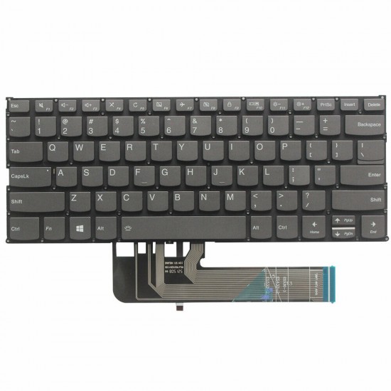 Tastatura Laptop, Lenovo 2in1, Yoga C640-13IML LTE Type 81XL, iluminata, layout US Tastaturi noi