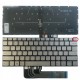 Tastatura Laptop, Lenovo, Flex 6-14IKB Type 81EM, iluminata, aurie, layout US Tastaturi noi