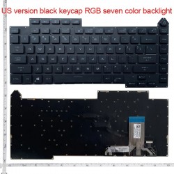 Tastatura Laptop Gaming, Asus, ROG Strix Scar 15 G533ZM, G533ZS, G533ZW, G533ZX, iluminata, conector RGB 20 pini, layout US