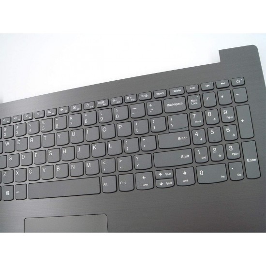 Carcasa superioara cu tastatura palmrest Laptop, Lenovo, IdeaPad 330-15IKBR Type 81M1, 5CB0N86581, gri, layout US