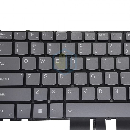 Tastatura Laptop, Lenovo, Yoga Slim 6 14IRP8 Type 82WV, 83BL, iluminata, gri, layout us Tastaturi noi