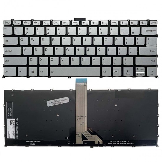 Tastatura Laptop, Lenovo, Yoga Slim 6 14IRP8 Type 82WV, 83BL, iluminata, aurie, layout us Tastaturi noi