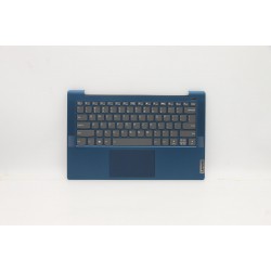 Carcasa superioara cu tastatura palmrest Laptop, Lenovo, IdeaPad 5-14ARE05 Type 81YM, 5CB1A13503, AM2UZ000C20, iluminata, albastra, layout US