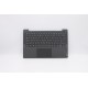 Carcasa superioara cu tastatura palmrest Laptop, Lenovo, IdeaPad 5-14ALC05 Type 82LM, 5CB0Y88872, AP37H000210, iluminata, gri, layout UK