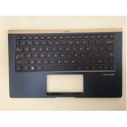 Carcasa superioara cu tastatura palmrest Laptop, Asus, ZenBook 13 UX333FA, UX333FN, UX434FN,  13N1-6AA0M02, 13NB0JV0P14011, 90NB0JV3-R32US0, iluminata, royal blue, layout US