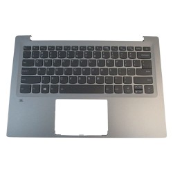 Carcasa superioara cu tastatura palmrest Laptop, Lenovo, IdeaPad 720S-14IKB Type 80XC, 81BD, 5CB0N79710, AM1YA000500, argintie, iluminata, layout US
