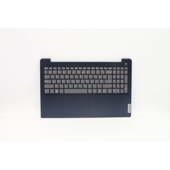 Carcasa cu tastatura palmrest Laptop, Lenovo, IdeaPad 3-15ITL6 Type 82H8, 5CB1B60432, AP21P000640, iluminata, Abyss Blue, layout US Carcasa Laptop