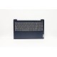 Carcasa cu tastatura palmrest Laptop, Lenovo, IdeaPad 3-15ITL6 Type 82H8, 5CB1B60432, AP21P000640, iluminata, Abyss Blue, layout US