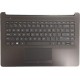 Carcasa superioara cu tastatura palmrest Laptop, HP, 240 G7, 245 G7, 246 G7, TPN-I131, neagra, layout US Carcasa Laptop
