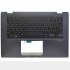 Carcasa superioara palmrest cu tastatura Laptop, Asus, VivoBook Flip 14 TP412F, TP412FA, TP412FAC, iluminata, albastra, layout US