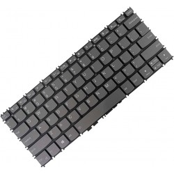 Tastatura Laptop, Lenovo, Yoga Slim 7 Carbon 13ITL5 Type 82EV, iluminata, gri, layout US