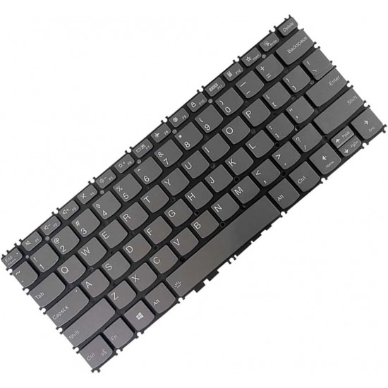 Tastatura Laptop, Lenovo, ThinkBook 13s G3 ACN Type 20YA, iluminata, gri, layout US