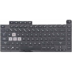 Tastatura Laptop Gaming, Asus, ROG Strix G15 G512LI, G512LI, G512LU, G512LU, G512LV, G512LV, G512LW, G512LW, G512LWS, G512LWS, iluminata, conector RGB 8 pini, layout US