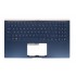 Carcasa superioara cu tastatura palmrest Laptop, Asus, ZenBook 15 UX533, UX533F, UX533FA, UX533FD, UX533FTC, UX533FN, 90NB0JX1-R31UI0, iluminata, albastra layout US