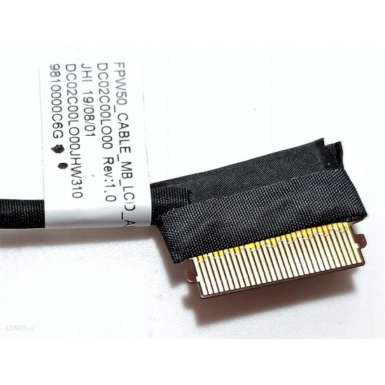 Cablu video LVDS Laptop, HP, DC02C00LO00, DC02C00L000, DC02C00QJ00, FPW50, FPWW50, GPT52, LA-K201P, L52015-001, 30 pini