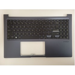 Carcasa cu tastatura palmrest Laptop, Asus, VivoBook 15X OLED X1503, X1503Z, X1503ZA, 13NB0WY1P07011-1, 13N1-ECA0301, 90NB0WY1-R31UI0, layout US