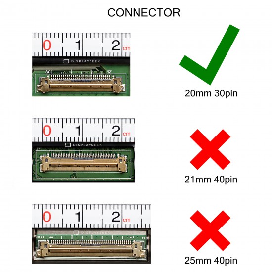 Display Laptop compatibil CSOT MNG007JA1-3, 16 inch, rezolutie FHD+, 1920x1200, IPS, 60Hz, conector 20mm, 30 pini