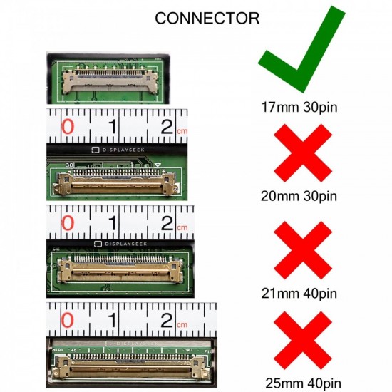 Display compatibil Laptop, 02W1N2, 2W1N2, N160JCA-EEL Rev.C1, C2, B1, NV160WUM-N42, NV160WUM-N44, NV160WUM-N45, B160UAN03.1, 16 inch, FHD+, 1920x1200, IPS, 60Hz, conector 17mm, 30 pini