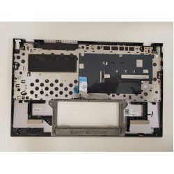 Carcasa superioara cu tastatura palmrest Laptop, Asus, ZenBook 14 UM425I, UM425IA, 90NB0RT2-R31UI1, 90NB0RT2-R31UI0, UX425IA-2P, iluminata, argintie, layout US
