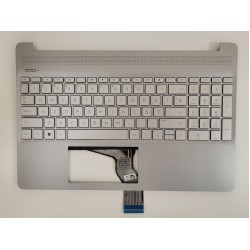 Carcasa superioara cu tastatura palmrest Laptop, HP, 15-DY, 15T-DY, 15-EF, 15S-EQ, 15S-FQ, 15Z-EF, TPN-Q222, L63578-031, L60341-001, EA0P500601, argintie