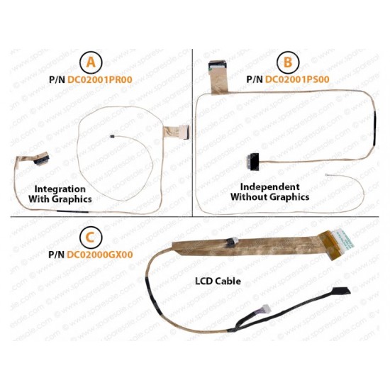 Cablu video LVDS Laptop, Lenovo, G500, G505, G510, 90202732, DC02001PS00, Intel Graphics UMA, VIWCK Lvds Cable