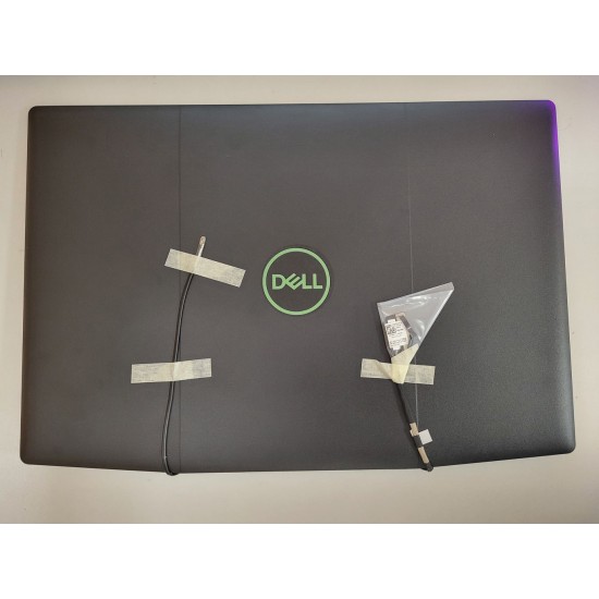 Capac display cu balamale, rama si cablu video Laptop, Dell, G3 3500, 3590, P89F, P89F001, P89F002, 460.0H70N.0007, YGCNV, 0YGCNV, negru