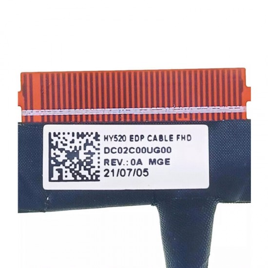 Cablu video LVDS Laptop, Lenovo, ThinkBook 15P G2 ITH Type 21B1, 5CB1D70702, DC02C00UG00, DC02C00UG10, DC02C00UG20, HY520 EDP Cable FHD, 30 pini