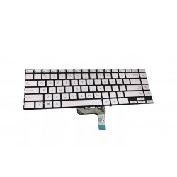 Tastatura Laptop, Asus, ZenBook 14 UX425, UX425A, UX425J, UX425JA, UX425EA, iluminata, argintie, layout US