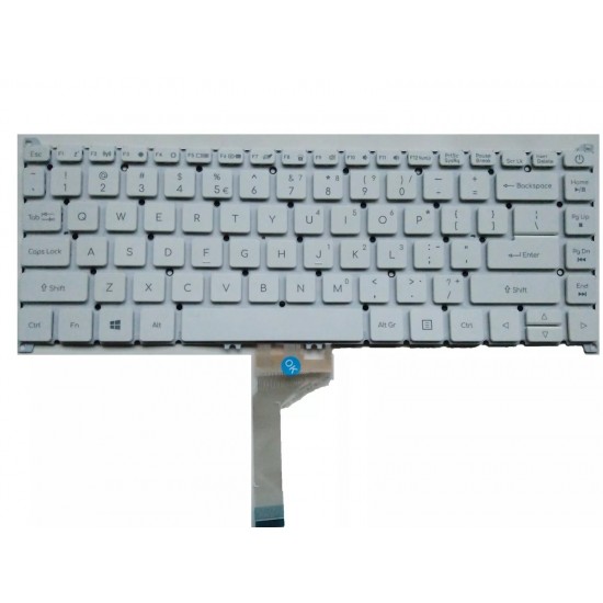 Tastatura Laptop, Acer, Swift 5 SF515-51, SF515-51T, N18P2, iluminata, argintie, layout US