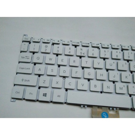 Tastatura Laptop, Acer, Swift 5 SF515-51, SF515-51T, N18P2, iluminata, argintie, layout US