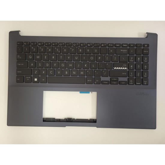 Carcasa superioara cu tastatura palmrest Laptop, Asus, VivoBook Pro 15 OLED M6500, M6500Q, M6500R, M6500QC, M6500QC-2B, 39XJNTAJN90, 90NB0YN1-R30UI0, iluminata, layout US