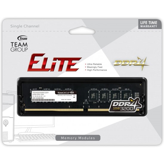 Memorie Team Group Elite DDR4 8GB 3200MHz CL22 TED48G3200C2201