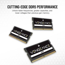 Kit Memorie Laptop Corsair Vengeance 64GB,(2x32GB), DDR5, 4800MHz, CL40, CMSX64GX5M2A4800C40, Dual Channel Kit Memorie Laptop Corsair Vengeance 64GB,(2x32GB), DDR5, 4800MHz, CL40, CMSX64GX5M2A4800C40, Dual Channel