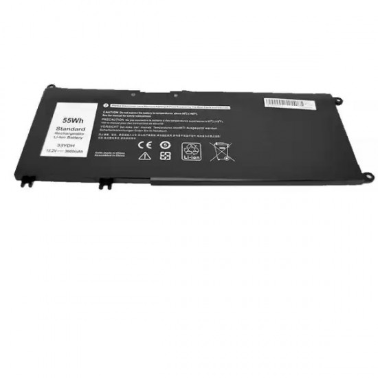 Baterie compatibila Laptop, Dell, 33YDH, Inspiron 7570, 7573, 7577, 7778, 7779, G3 3579, 3779, G5 5587, G7 7588, Vostro 7580, Latitude 3380, 3480, 3488, 3490, 3580, 3590, 15.2V, 55Wh, 3600mAh