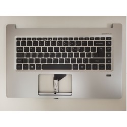 Carcasa superioara cu tastatura Laptop, Acer, Swift 5 SF515-51T, 13N1-6HA0711, 70N16H2TZ080, 6B.H7QN5.013, iluminata, argintie, layout UK