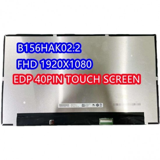 Display Laptop, Dell, Precision 3540, 3541, 3550, 3551, B156HAK02.2, NV156FHM-T05, NV156FHM-T0C, NV156FHM-T0A, 0F8HYC, F8HYC, 15.6 inch, LED, slim, FHD, IPS, one cell touch, 40 pini