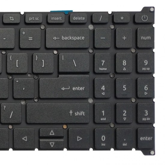 Tastatura Laptop, Acer, Aspire 3 A315-24P, A315-24PT, N23C3, A315-59, A315-59G, iluminata, neagra, layout US