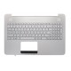 Carcasa superioara cu tastatura palmrest Laptop, Asus, VivoBook Pro N552, N552V, N552VX, N552VW, N552VX-1A, 13N0-SHA0311, 90NB09P1-R31US0, iluminata, argintie, layout US