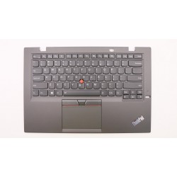 Carcasa superioara cu tastatura palmrest Laptop, Lenovo, ThinkPad X1 Carbon 3rd Gen Type 20BS, 20BT, 00HN945, 00HT300, 460.01402.0011, iluminata, layout US