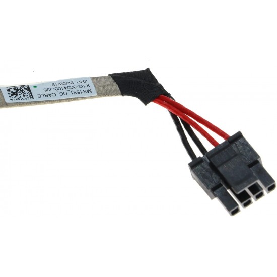 Mufa alimentare Laptop, MSI, Katana GF66 11UE, 11UG, MS-1581, MS-1582, K1G-3004100-J36, MS1581 DC Cable