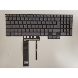 Tastatura Laptop, Lenovo, Legion 5 Pro-16ITH6H Type 82JD, iluminata, gri, layout UK