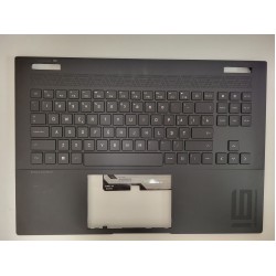 Carcasa superioara cu tastatura palmrest Laptop, HP, OMEN 16-WD, 16T-WD, 16-XD, N45350-001, N45350-031, N45350-B31, N45350-271, N50597-271, AP7IG000210, FA7IG000200, iluminata, layout US (RO)